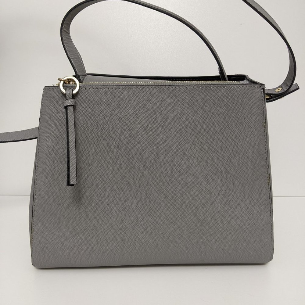Zara Basic Collection Gray Handbag Crossbody Adju… - image 2